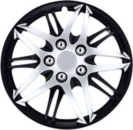 pilot automotive wh544-14c-blz formula performance series: 14&#34; silver/black charm wheel cover - enhance your vehicle's style logo