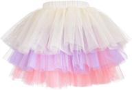 🌈 rainbow layered fluffy ballet clothing and skirts & skorts for toddler girls logo