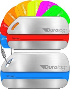 img 4 attached to 🧳 Durotag Luggage: Enhance Your Travels with Personalized Stainless Steel Tags