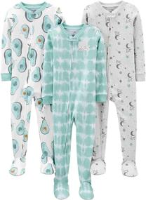 img 4 attached to 👶 Carters Toddler Pajamas for Boys | Simple Joys Sleepwear & Robes Collection