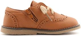 img 2 attached to 👟 CCTWINS KIDS Toddler Leather G9771 Brown 27 Boys' Shoes: Stylish & Comfy Footwear for Active Toddlers