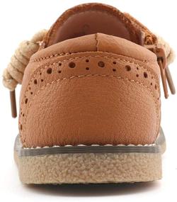 img 1 attached to 👟 CCTWINS KIDS Toddler Leather G9771 Brown 27 Boys' Shoes: Stylish & Comfy Footwear for Active Toddlers