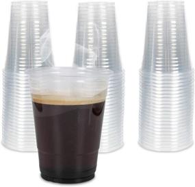 img 3 attached to 🥤 Convenient and Versatile: 100 Sets of Clear 16 oz. Disposable Cups with Lids for Iced Drinks, Coffee, Tea, Smoothies, and Bubble Boba