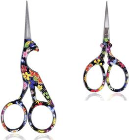 img 4 attached to 🧵 BIHRTC Embroidery Scissors Set: 4.5 Inch Sharp Stainless Steel Scissors + 3.6 Inch Small Bird Sewing Scissors - Ideal DIY Tools for Sewing, Crafting, Artwork, Needlepoint