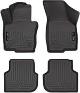 🏎️ high-performance husky liners weatherbeater floor mats for volkswagen jetta sel sedan (2011-2018) logo