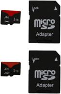 💽 набор из 2 карт micro sd astore объемом 1 тб - высокоскоростная карта памяти класса 10 для телефона, планшета и пк с бесплатным адаптером (1 тб x2) логотип