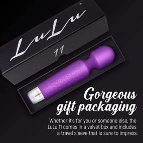 img 1 attached to Lulu 11 - Women's Personal Massager - Mini Massage - 20 Magic Vibrating Modes & 5 Speeds - Water-Resistant, Quiet, Rechargeable - Gentle Vibration - Small Body Massager - Purple