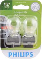 💡 миниатюрная лампа longerlife от philips 4157 - 2 штуки - долговечность и яркое освещение логотип