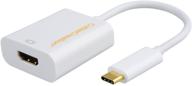 адаптер usb c к hdmi 4k, cablecreation преобразователь usb type c к hdmi, совместим с thunderbolt 3, для macbook pro 2019/2018, ipad pro 2019/2018, macbook air 2018, surface book 2, galaxy s10, s9 логотип