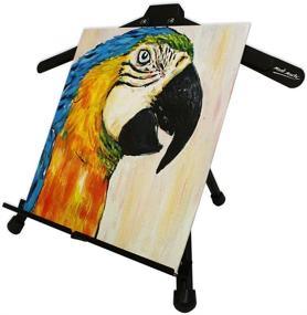 img 2 attached to Mont Marte Signature Tabletop Easel 2 Pack with Extendable Wings, Supports Canvases up to 20in (50cm) in Height, Adjustable Angle, Comes with Convenient Carry Bag