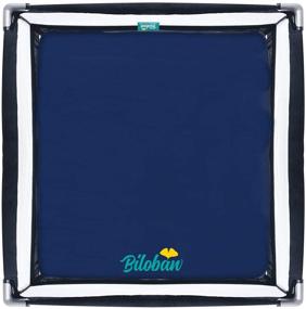 img 2 attached to Square Pack N Play Fitted Sheets (for Square Play Yard), Ideal for New Room2 / TotBloc Portable Playard, 2 Pack, Super Soft Cotton Surface, Fitted Playpen Sheet, Navy Blue, Waterproof