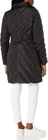 img 1 attached to 🧥 Larry Levine Women's Mid-Length Down Coat with Hood: Stylish Warmth for Every Season