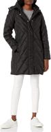 🧥 larry levine women's mid-length down coat with hood: stylish warmth for every season logo