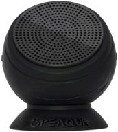 🔊 speaqua barnacle pro series: floatable bluetooth speaker with internal storage - waterproof, dual pairing, 2,000 songs - manta ray black logo