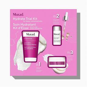 img 4 attached to Murad Hydrate Trial Kit – Nourishing Skincare Set with AHA/BHA Exfoliating Cleanser, Multi-Vitamin Infusion Oil & Hydro-Dynamic Ultimate Facial Moisturizer – Daily Skincare Protection Kit
