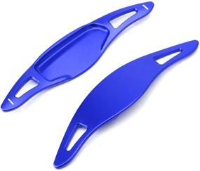 img 2 attached to Улучшите свой опыт вождения Kia Stinger (CK) с помощью iJDMTOY Sports Blue CNC Billet Aluminum Steering Wheel Larger Paddle Shifter Extension Covers для моделей с 2018 года и новее