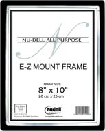 🖼️ nudell 8x10 ez-mount ii economy document frame black/silver trim with plastic face логотип