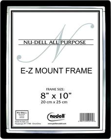 img 2 attached to 🖼️ Nudell 8x10 EZ-Mount II Economy Document Frame Black/Silver Trim with Plastic Face