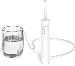 img 3 attached to 🚿 VTOOTH Portable Water Flosser - Powerful Cordless Electric Dental Oral Irrigator with 2 Modes - College Essentials Travel, IPX7 Waterproof Teeth Cleaner for Braces and Bridges Care