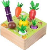 toddlers montessori vegetables harvest educational logo