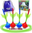 🌙 nomnom toys glow in the dark lawn darts game set - fun outdoor family & kids game logo