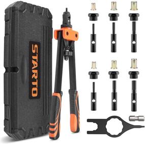 img 4 attached to 🔧 STARTO 14" Rivet Nut Tool: Complete Kit with Interchangeable Mandrels and Carry Case - 21 Piece Set for Efficient Rivet Installations