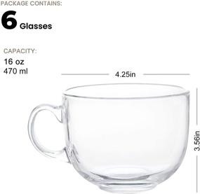 img 2 attached to ☕ Enhance Your Coffee Experience with Glass Jumbo Handle Coffee Drinking