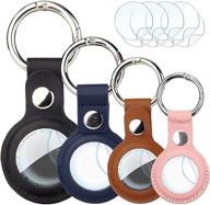 leather keychain protectors compatible multicolor logo