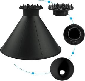 img 1 attached to 🧣 2-Pack Cone Magic Car Ice Scraper with Funnel - Magical Ice Scrapers for Car Windshield, Round Snow Scraper for Christmas Gift