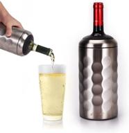 umien premium wine bottle chiller - double wall, vacuum insulated wine cooler for 750ml champagne and wine bottles - iceless wine chiller with up to 6 hours cold retention логотип