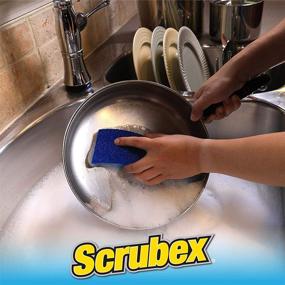 img 2 attached to 🧽 6 Count Scrubex Non-Scratch Scrubber Sponge - Odor Resistant for Optimal Results