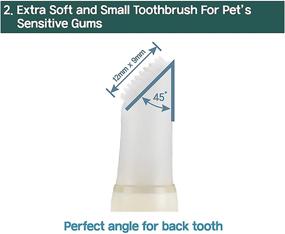 img 2 attached to 🐱 HIBOS Cat Toothbrush Toothpaste Dental Care - Complete Kit for Cat Dental Health, Tooth Whitening & Healthy Gums