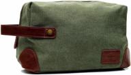 💼 vetelli marco vintage canvas toiletry bag: travel in style with waterproof dopp kits! logo