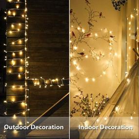 img 3 attached to 🌟 OopsWow 100 LED 39 FT Plug in Fairy String Lights with Light Sensor and Timer | Extendable Indoor/Outdoor Wedding Party Christmas Tree New Year Garden Decor | 100L Warm White