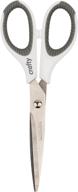🧵 singer 07180 6-1/2-inch sewing scissors: pink & white comfort grip, silver - cut effortlessly! logo