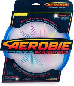 img 2 attached to 🌙 Aerobie Skylighter: Illuminated Blue Flying Disc for Nighttime Fun