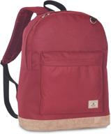 🎒 burgundy everest backpack with suede bottom logo