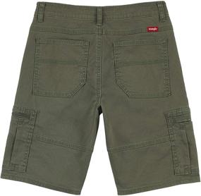 img 3 attached to 🩳 Olive Wrangler Straight Cargo Shorts for Boys' Clothing