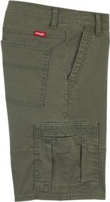 img 2 attached to 🩳 Olive Wrangler Straight Cargo Shorts for Boys' Clothing