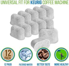 img 3 attached to 🚰 12-Pack of PURE GREEN WATER FILTER Activated Charcoal Water Purification Filters for Keurig – Universal Application