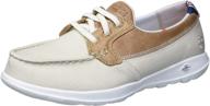 👟 skechers women's lite 136070 natural medium athletic shoes logo