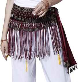 img 1 attached to Pilot Trade Womens National Tassel Scarfs Women's Accessories for Belts