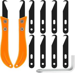 img 4 attached to 🏌️ 13-Piece Golf Club Hook Blade DIY Knife Set - Golf Grip Remover & Installation Tool