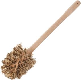 img 4 attached to 🚽 Redecker Union Fiber Toilet Brush: Durable Beechwood Handle, Natural Stiff Bristles, 15-inch, Made in Germany