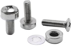 img 2 attached to 🔩 High-quality Lancher 60-Pack M6 x 16mm Screws and Cage Nuts: Ideal for Server Shelf Cabinets and Rack Mount Screw