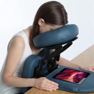 earthlite massage kit travelmate - portable face down tabletop massage system for vitrectomy recovery & on-the-go massage logo