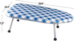 img 3 attached to Compact and Portable Collapsible Tabletop Ironing Board - Ideal for Dorms, Apartments, and Travel!