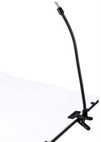 img 4 attached to Photo Studio Lighting Light Stand Clamp Background Clip Gooseneck Mount Clip Ajustable Jaws Flex 20&#34