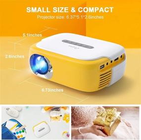 img 2 attached to 🎥 Ultimate Portable Entertainment: ELEPHAS Mini LED Projector - Full Color Video for Cartoon, TV Movie, Kids Gift, Party Game | Home Theater with HDMI USB TV AV Interfaces and Remote Control
