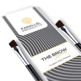 img 3 attached to 💆 Parallel Products - The BROW Brush - (2 Pack) - High-Quality Angled Eyebrow Brush for Powder, Cream, Gel, and Wax